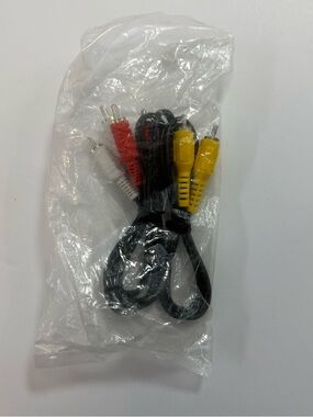 Composite AV RCA Cable with Red, White, Yellow Connectors TV VCR DVD NEW SEALED